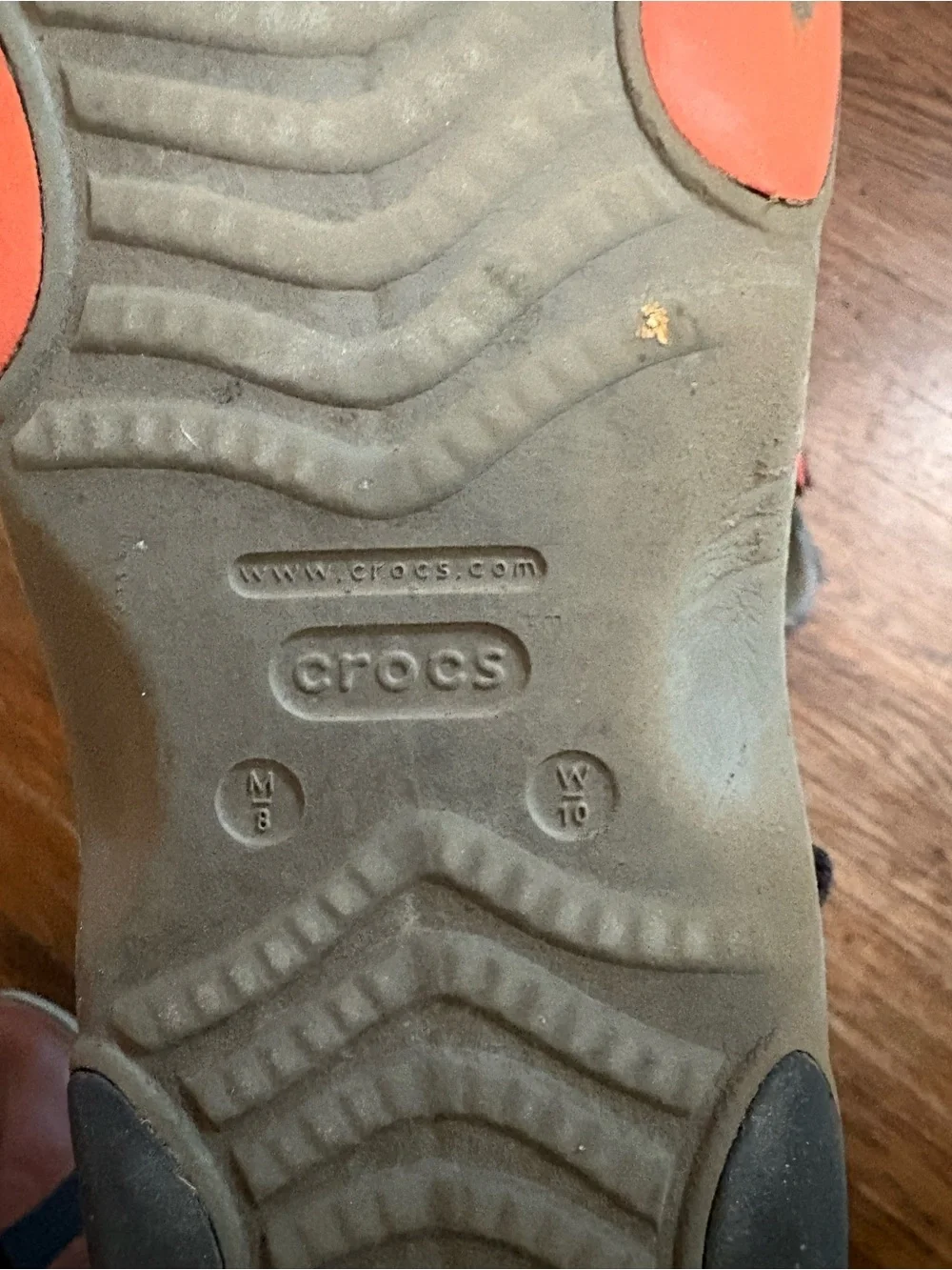 Crocs camo camoflauge sandals size men's 8 women's 10